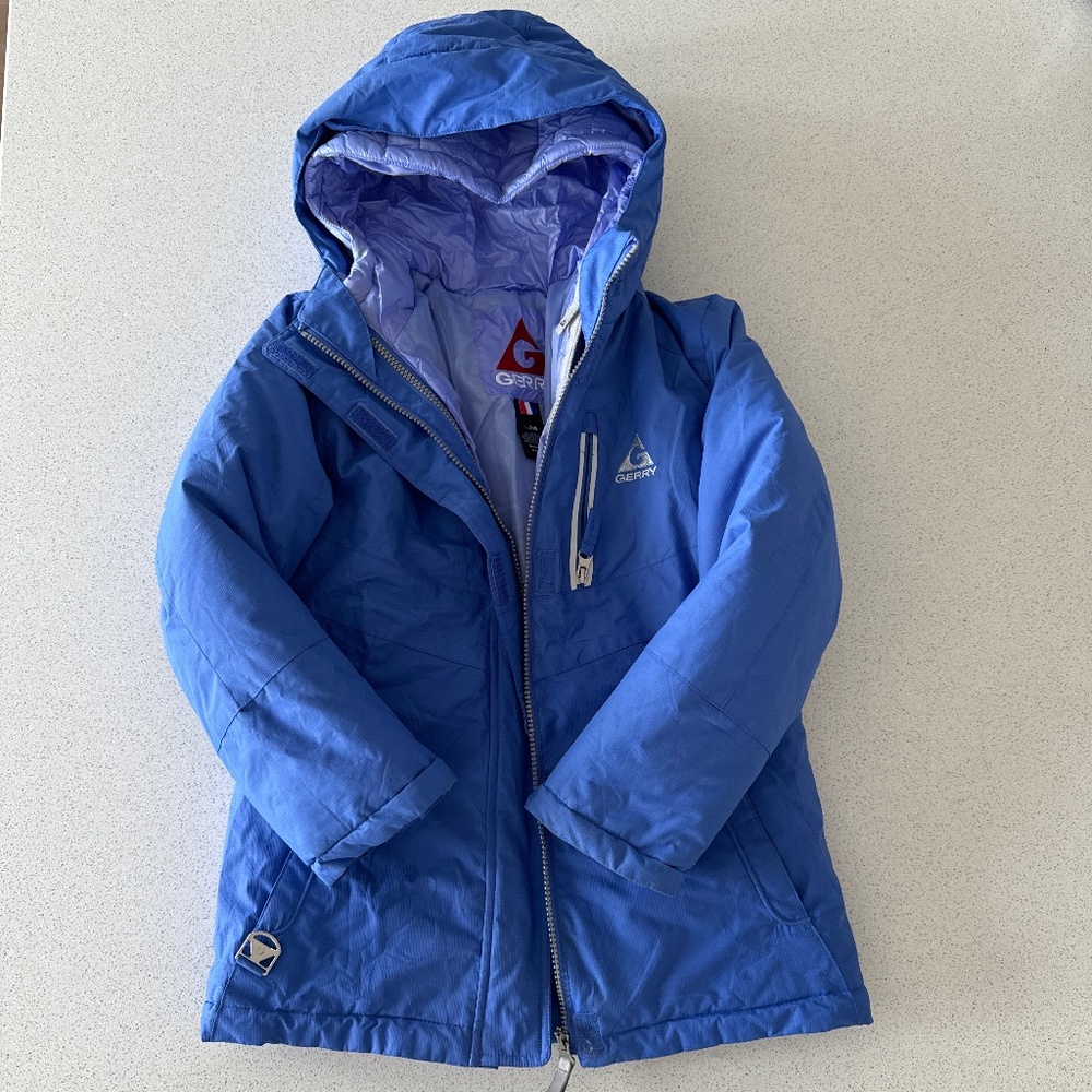 Girls Gerry 3-in-1 Ski Jacket Blue Purple Size Small 7-8